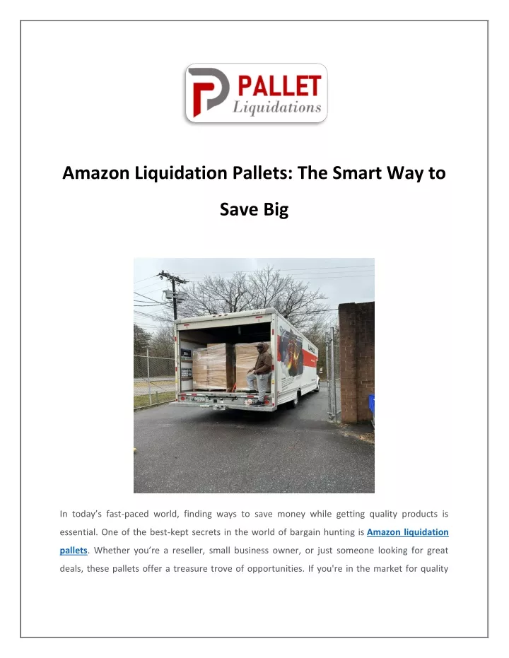 amazon liquidation pallets the smart way to