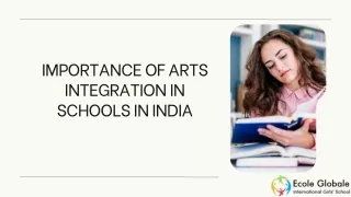 Importance of Arts Integration in Schools in India