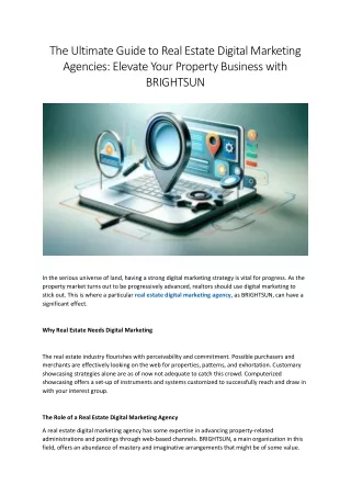 Real Estate Digital Marketing Agencies