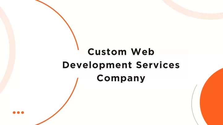 custom web development services company