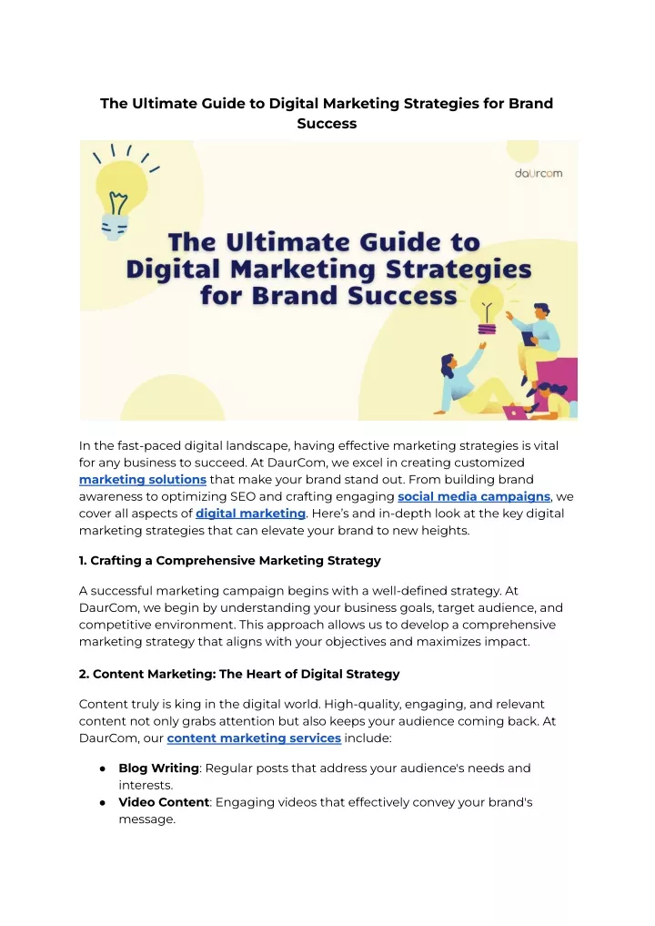 the ultimate guide to digital marketing