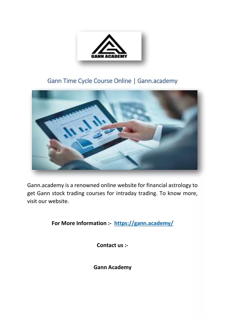 gann time cycle course online gann academy gann