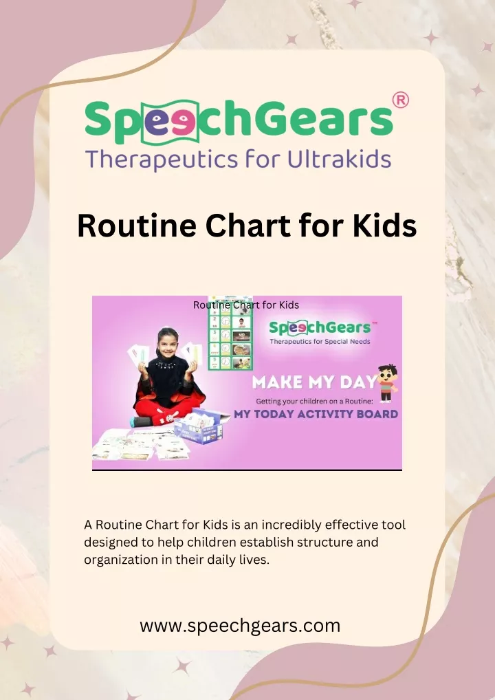 routine chart for kids