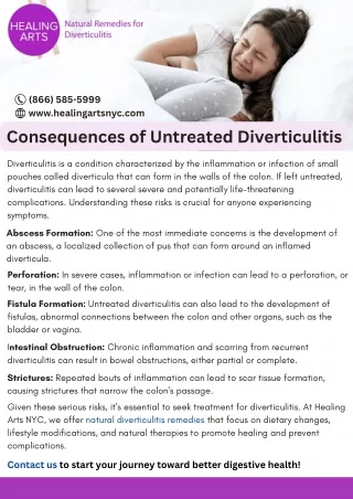 Consequences of Untreated Diverticulitis