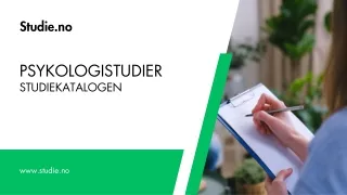 Psykologistudier | Studiekatalogen | Studie.no