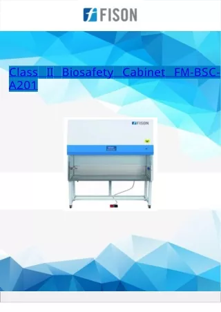 Class II Biosafety Cabinet 243 Kg