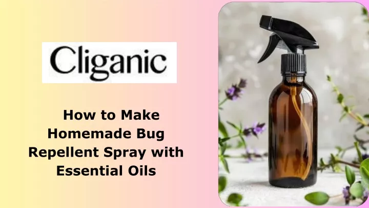 how to make homemade bug repellent spray with