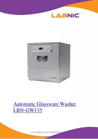 automatic glassware washer lbn gw135