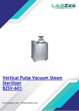 Vertical Pulse Vacuum Steam Sterilizer