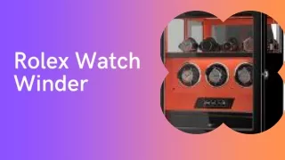 A Guide to Choosing the Perfect Rolex Watch Winder