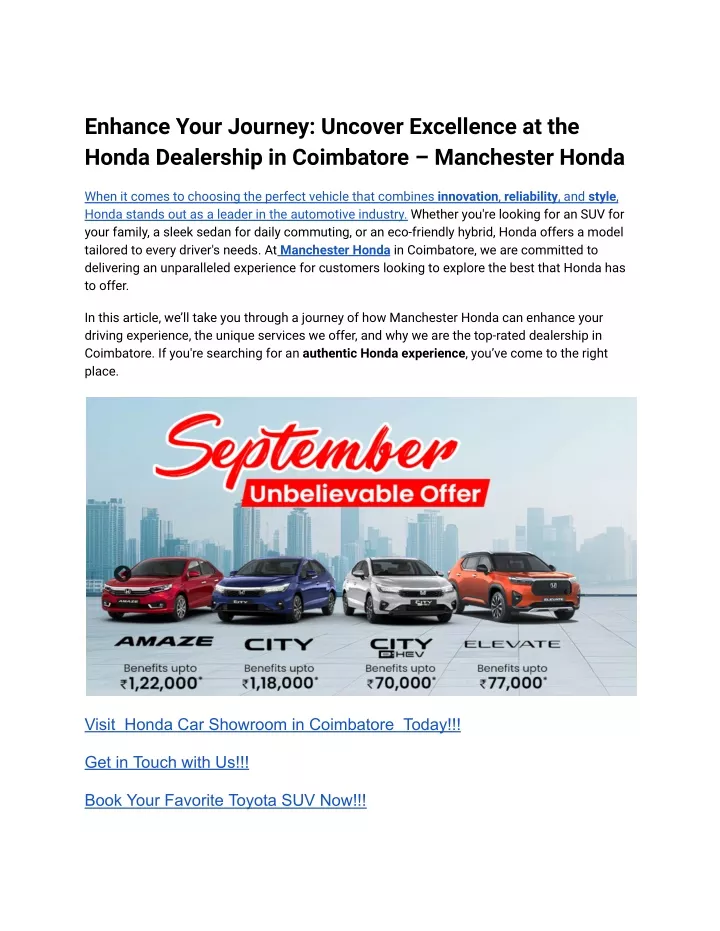 enhance your journey uncover excellence