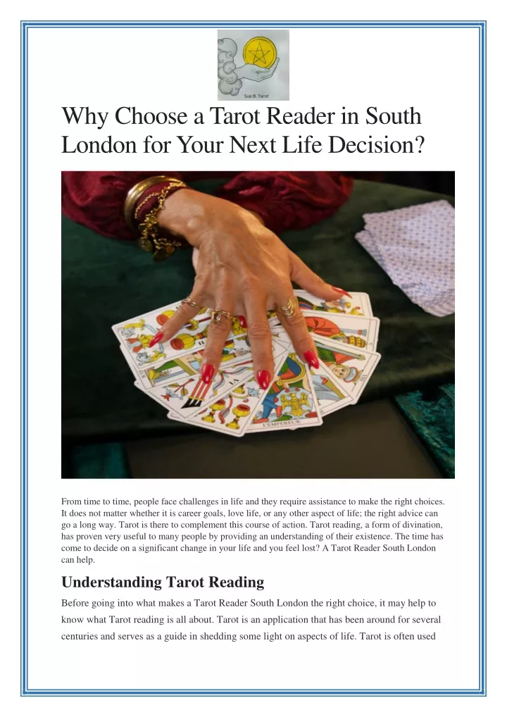 why choose a tarot reader in south london