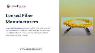 Lensed Fiber Manufacturers