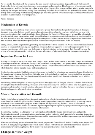 What Are the Effects of Keto on Body Composition?
