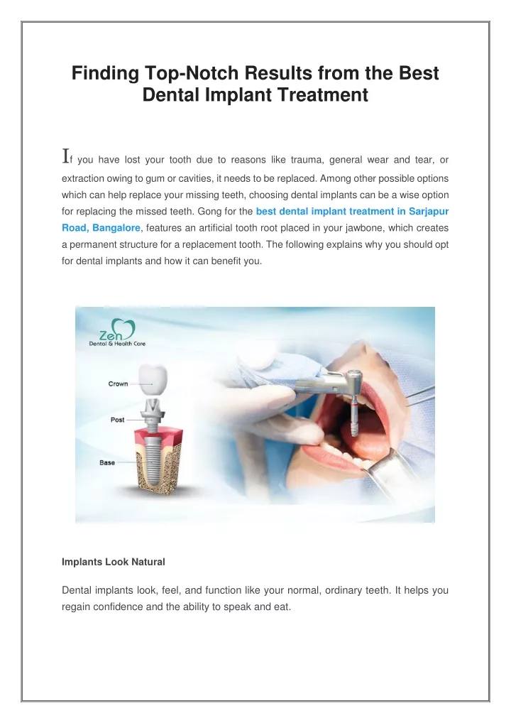 finding top notch results from the best dental