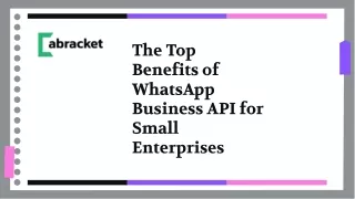 Top Benefits of WhatsApp Business API for Small Businesses