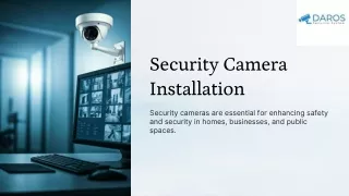 security camera installation