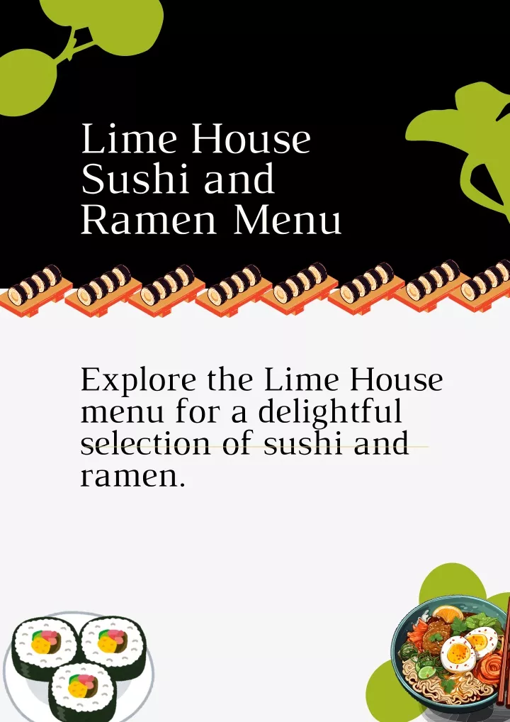 lime house sushi and ramen menu