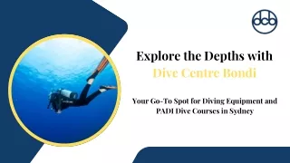 Diving Equipment Sydney – Dive Centre Bondi