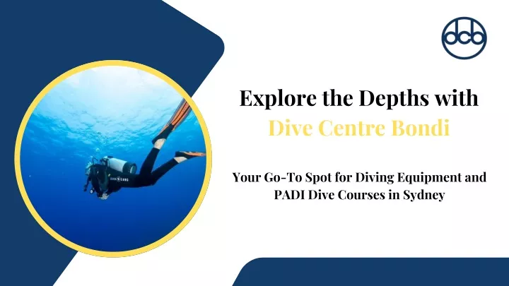 explore the depths with dive centre bondi