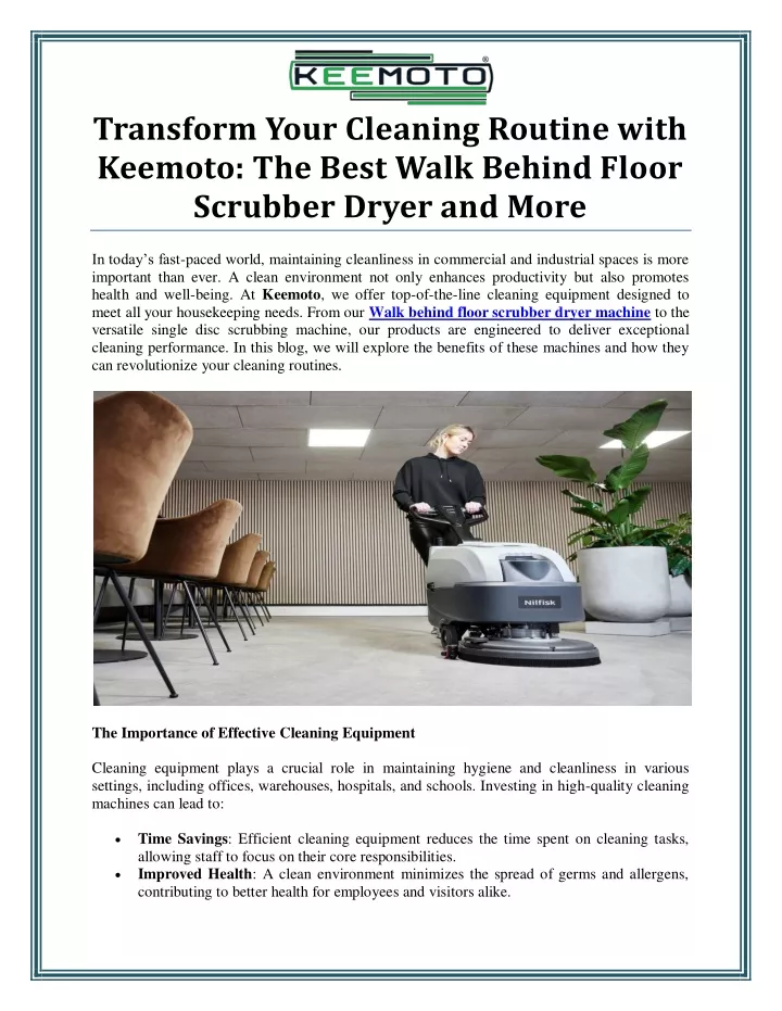 transform your cleaning routine with keemoto