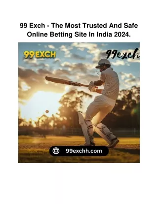 99 exch the most trusted and safe online betting