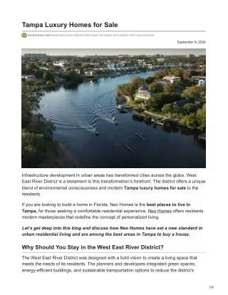 Tampa Luxury Homes for Sale - Neo Homes