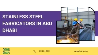 stainless steel fabricators in abu dhabi pptx