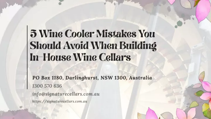 5 wine cooler mistakes you should avoid when