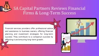 Transform Your Financial Strategy With SA Capital Partners Reviews Insights