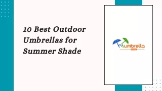 10 Best Outdoor Umbrellas for Summer Shade