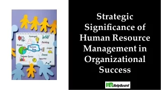 strategic signi cance of human resource