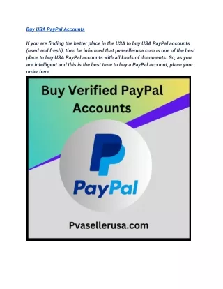 Buy Verified PayPal Accounts-100% Safe, USA, UK Ge