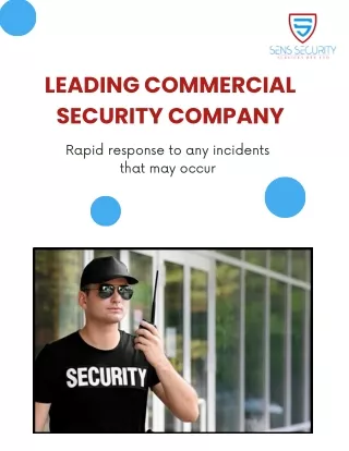 Leading Commercial Security Company