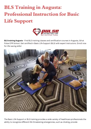 BLS training Augusta