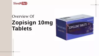 Overview  Zop 7.5mg Tablets