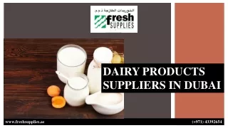 DAIRY PRODUCTS SUPPLIERS IN DUBAI