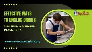 Effective Ways to Unclog Drains Tips from a Plumber in Austin TX