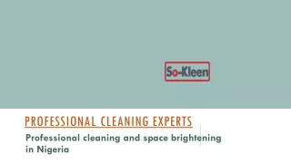 Top-Rated Cleaning Business in Nigeria | Expert Residential & Commercial Cleanin