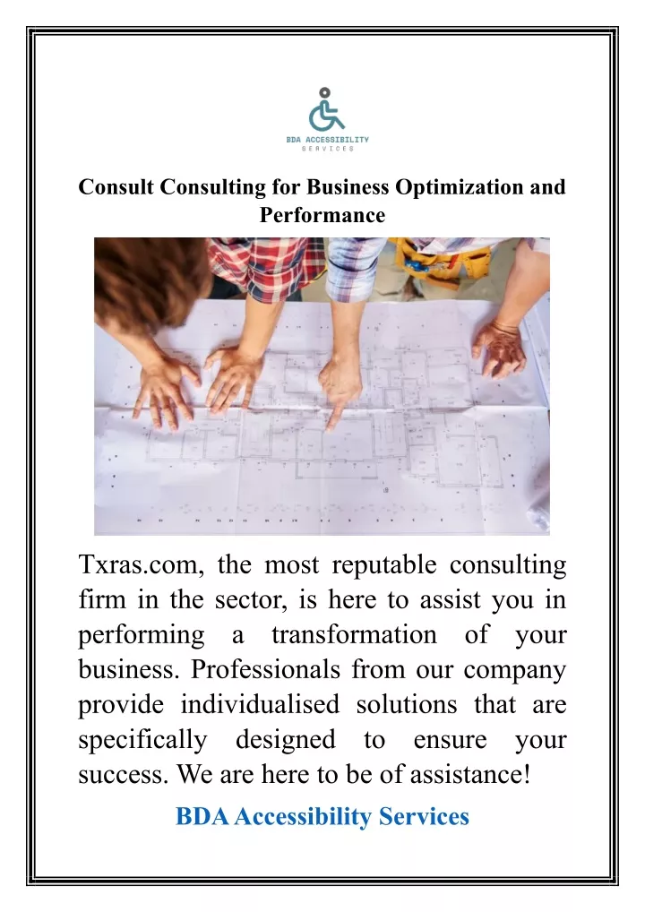 consult consulting for business optimization