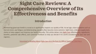 Sight Care Eye Supplement new work pdf