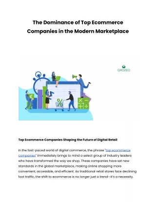 Top ecommerce companies