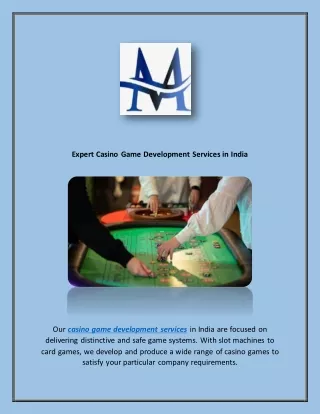 Expert Casino Game Development Services in India