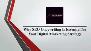 Why SEO Copywriting Is Essential for Your Digital Marketing Strategy