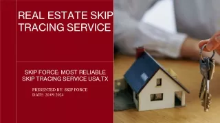 Most Reliable Real Estate Skip Tracing Service in USA