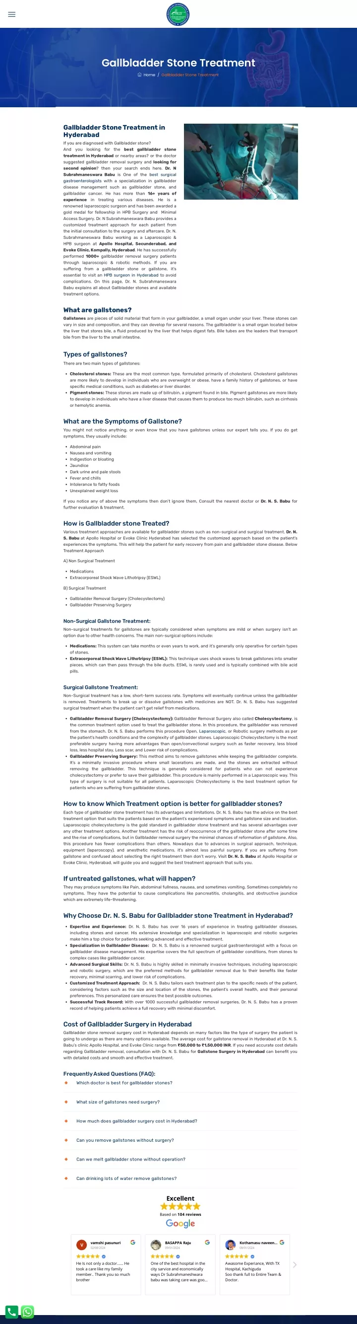 gallbladder stone treatment