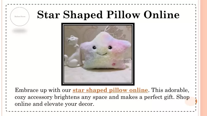 star shaped pillow online