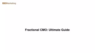 Fractional CMO Ultimate Guide