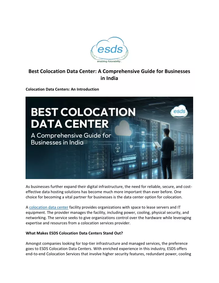 best colocation data center a comprehensive guide