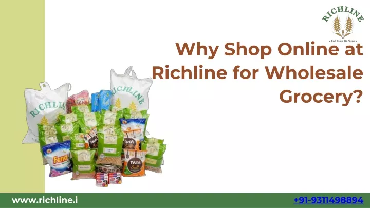 why shop online at richline for wholesale grocery